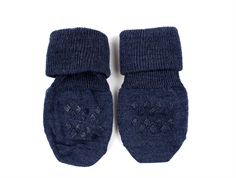 MP dark denim melange anti-slip wool socks (2-pack)